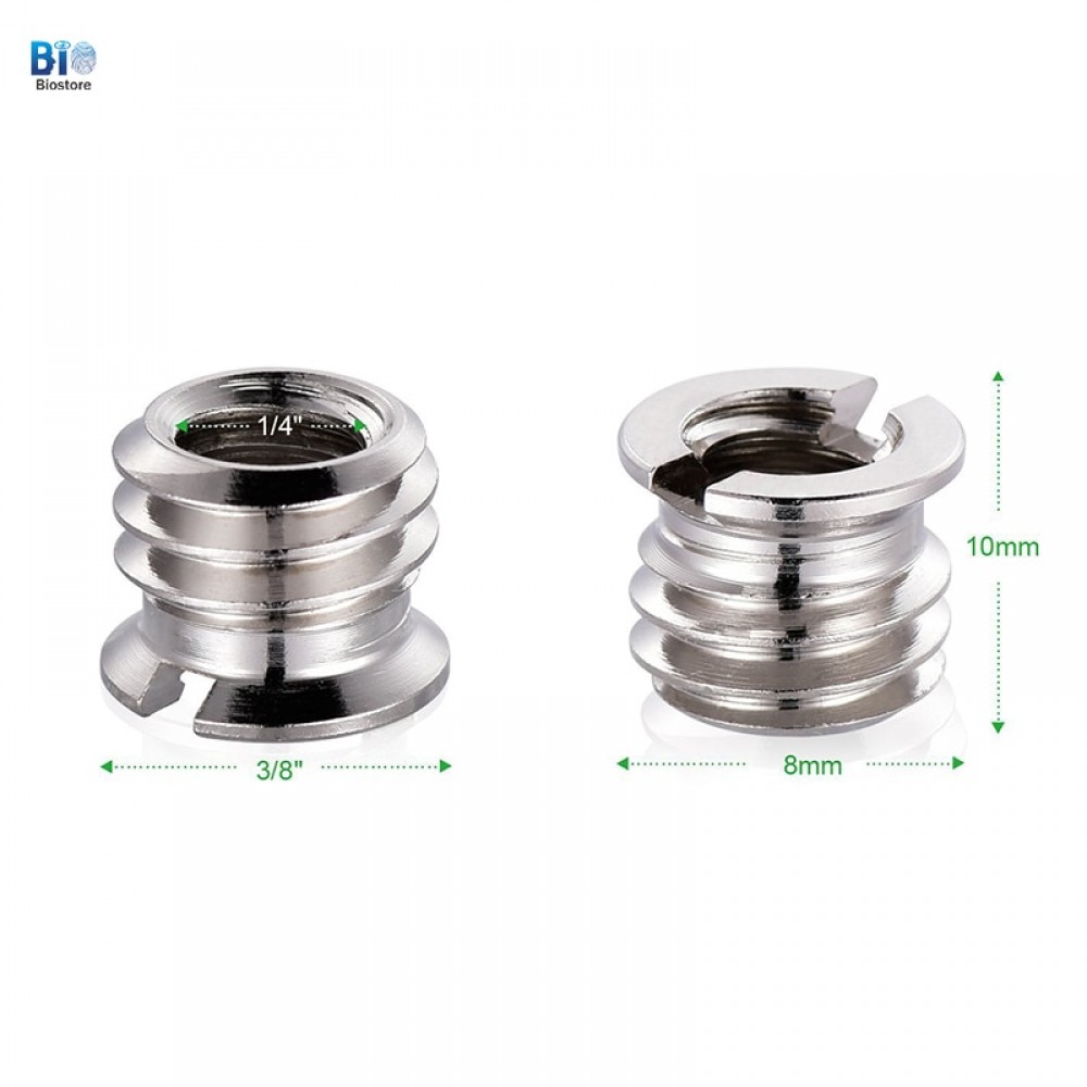 Biostreo 1/4 To 3/8 Switch Screw Adaptor For Camera Tripod Rail Systems  Tripod Heads Adaptors