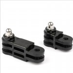 Prolong Extension Connector adapter 3-way Pivot Arm Bicycle Helmet Mount Extender for Gopro Hero 3 3+ 4 5 6 SJCAM SJ4000 SJ5000