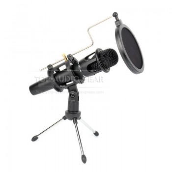 Desktop Mic Stand Tripod Microphone Stand Clip Holder Shock Mount For AKG C451B C391B SE300B SE 300B Pop Filter Mesh Windscreen