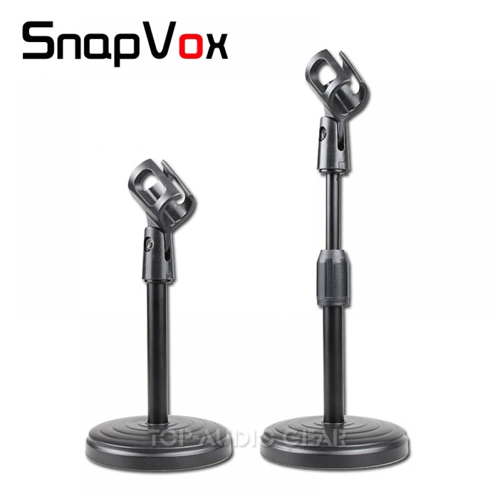 Free Shipping Round Base Desktop Mic Stand Table Desk Top Microphone Stand Boom Clip Holder Mount Clamp Clasp Adjustable Height