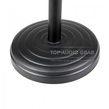 Free Shipping Round Base Desktop Mic Stand Table Desk Top Microphone Stand Boom Clip Holder Mount Clamp Clasp Adjustable Height
