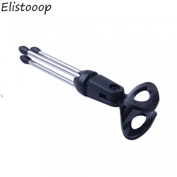 Elistooop Mini Portable Table Tops Microphone Tripod Zinc Alloy Mic Stand Bracket Desktop Adjustable Microphones Tripods Holder