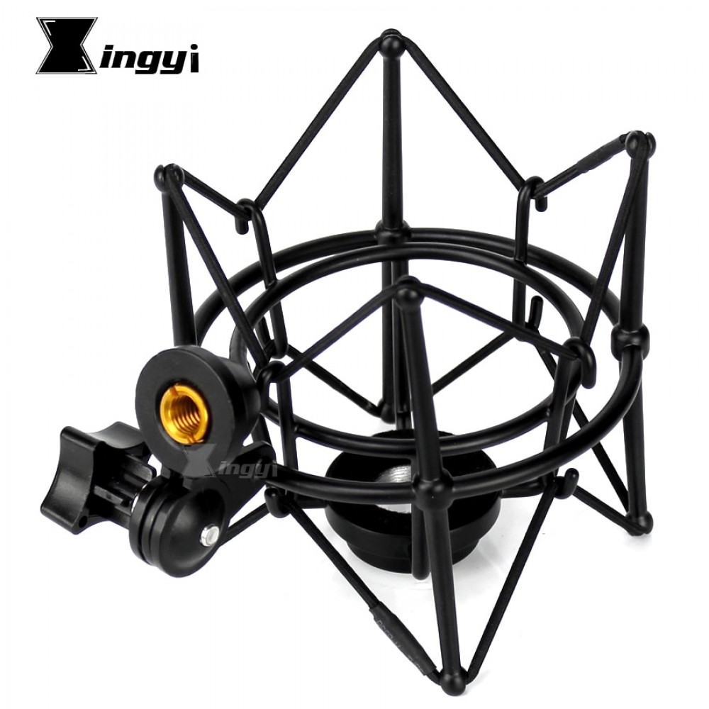 Metal Spider Microphone Shock Mount Mic Stand Shockmount For SE Electronics Gemini II RNT Studio Video Recording Computer Laptop