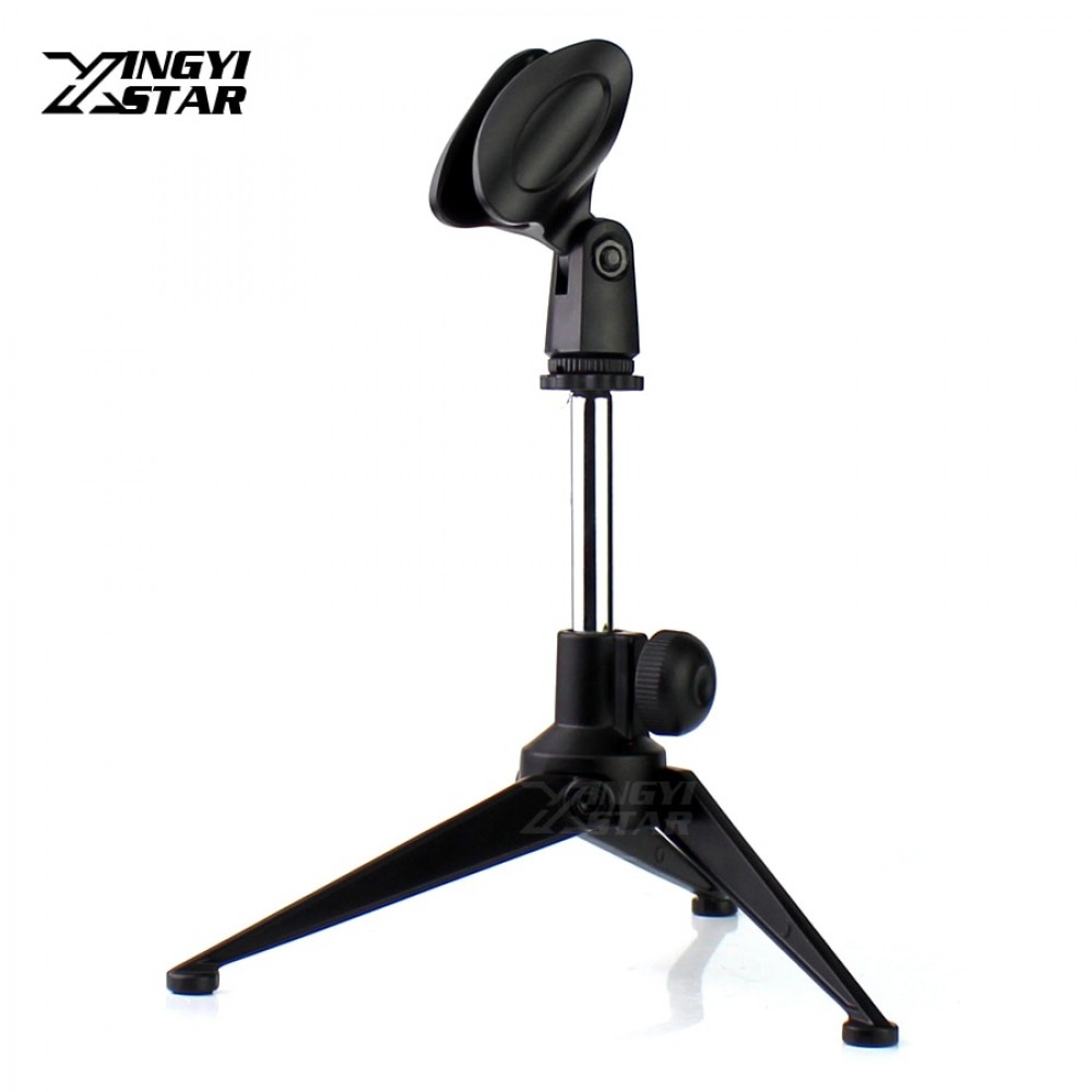 Universal Metal Desktop Handheld Microphone Stand Tripod Mic Clip Holder For Shure SM57 SM 58 Beta 58A 57A 87A 87C PGA48 PGA58