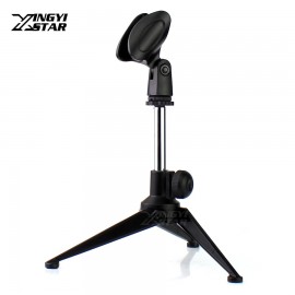 Universal Metal Desktop Handheld Microphone Stand Tripod Mic Clip Holder For Shure SM57 SM 58 Beta 58A 57A 87A 87C PGA48 PGA58