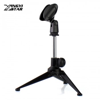Universal Metal Desktop Handheld Microphone Stand Tripod Mic Clip Holder For Shure SM57 SM 58 Beta 58A 57A 87A 87C PGA48 PGA58