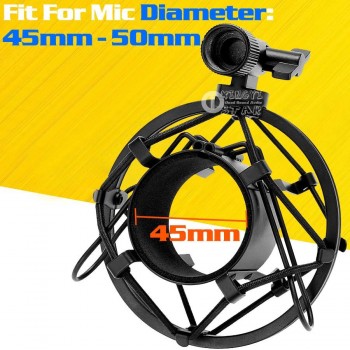 5cm Metal Spider Microphone Shock Mount Holder Shockproof Suspension Mic Stand Shockmount Clip For Audio Technica ATR2500 AE3000