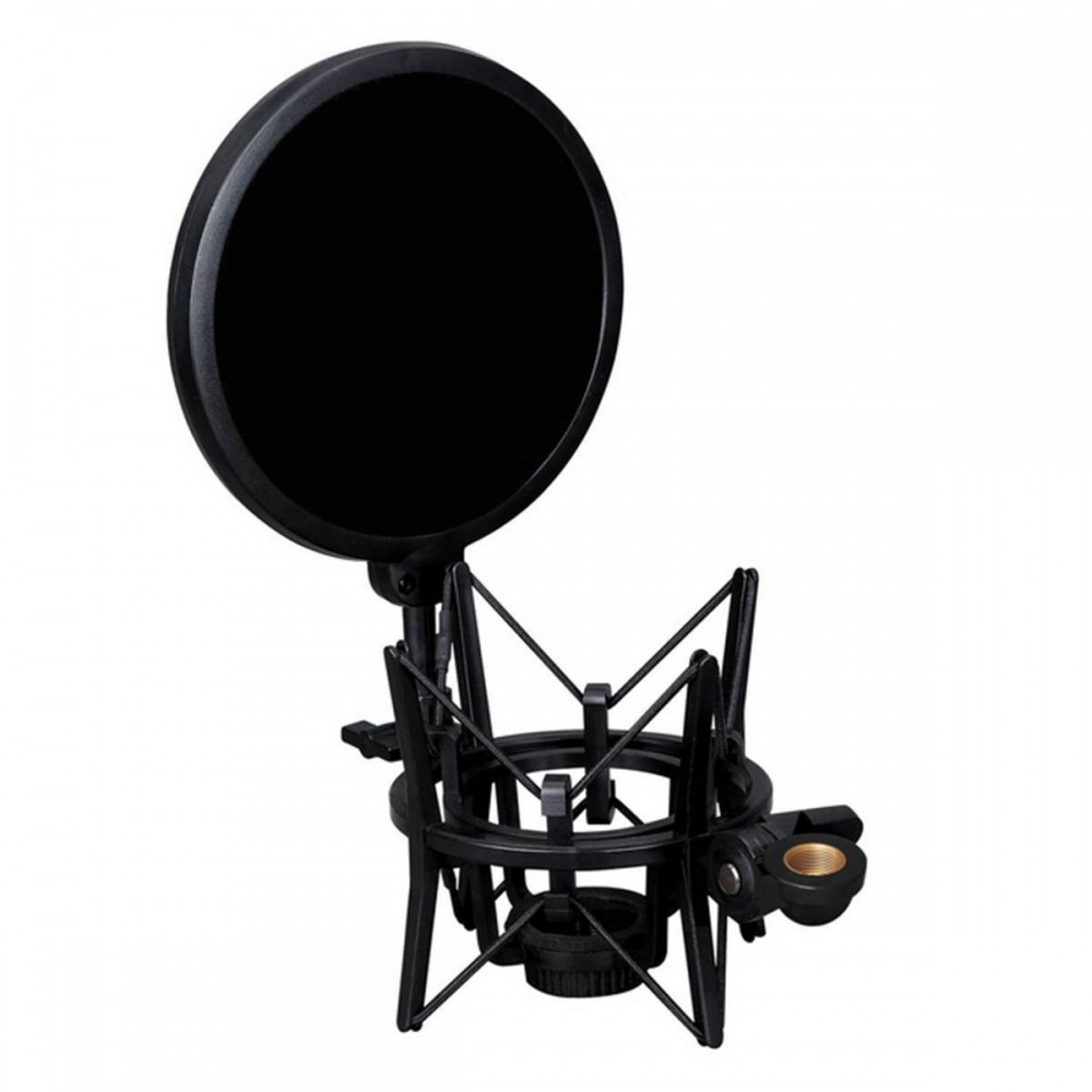 Professional microphone Stand holder with integrated microphone Mic shield filter