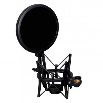 Professional microphone Stand holder with integrated microphone Mic shield filter