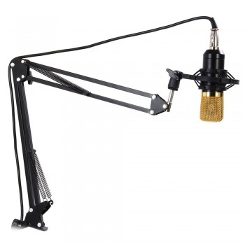 NB - 35 Professional Adjustable Metal Suspension Scissor Arm Microphone Stand Holder for Mounting on Desk Table Top