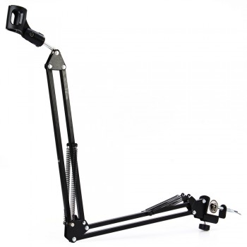 NB - 35 Professional Adjustable Metal Suspension Scissor Arm Microphone Stand Holder for Mounting on Desk Table Top