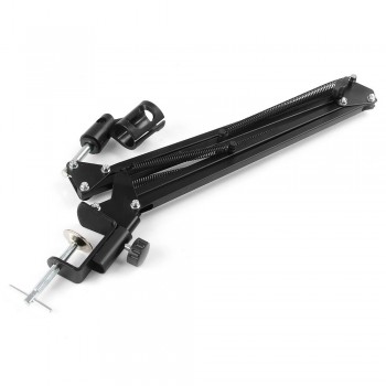 NB - 35 Professional Adjustable Metal Suspension Scissor Arm Microphone Stand Holder for Mounting on Desk Table Top