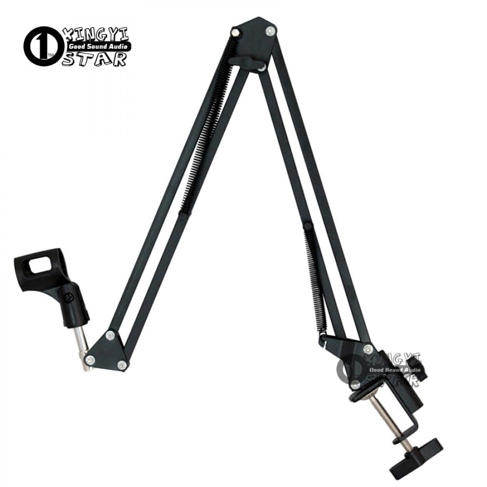 Desktop Scissor Arm Stand Boom Mic Clip Suspension Fits For Audio Technica Microphone Spider Shock Mount Wind Screen Pop Filter