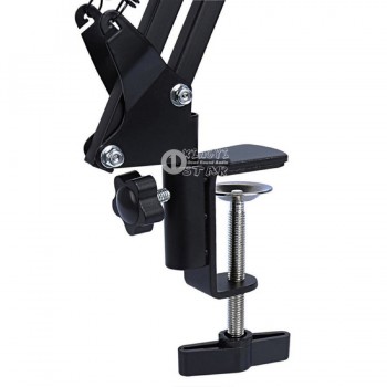 Desktop Scissor Arm Stand Boom Mic Clip Suspension Fits For Audio Technica Microphone Spider Shock Mount Wind Screen Pop Filter