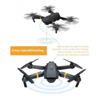 Foldable Drone with Camera HD Wide Angle Live Video Wifi RC Quadcopter Quadrocopter VS E58 720P