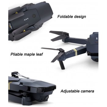 Foldable Drone with Camera HD Wide Angle Live Video Wifi RC Quadcopter Quadrocopter VS E58 720P