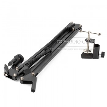 Desktop Suspension Scissor Arm Stand For Blue Yeti Nano Table Desk Top Recording Microphone Stand Boom Mic Holder Mount Clamp