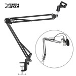 Desktop Scissor Arm Stand Microphone Holder Mic Desk Cantilever Support For Broadcasting Recording Spider Mount Shock Suspension