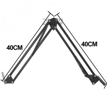Desktop Scissor Arm Stand Microphone Holder Mic Desk Cantilever Support For Broadcasting Recording Spider Mount Shock Suspension