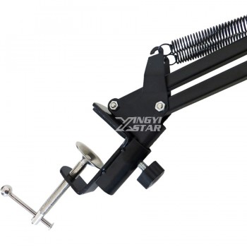 Desktop Scissor Arm Stand Microphone Holder Mic Desk Cantilever Support For Broadcasting Recording Spider Mount Shock Suspension