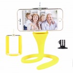 Mini Camera Tripod Mount Banana Pod for Gopro Xiao Mi Yi SJ4000 action camera for iphone7 6s car headrest selfie stick