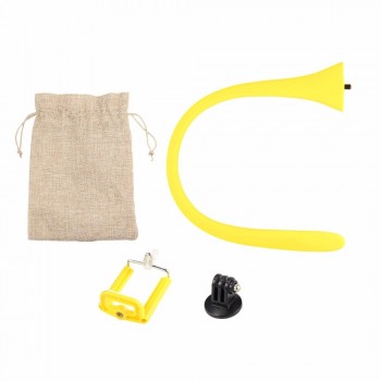 Mini Camera Tripod Mount Banana Pod for Gopro Xiao Mi Yi SJ4000 action camera for iphone7 6s car headrest selfie stick
