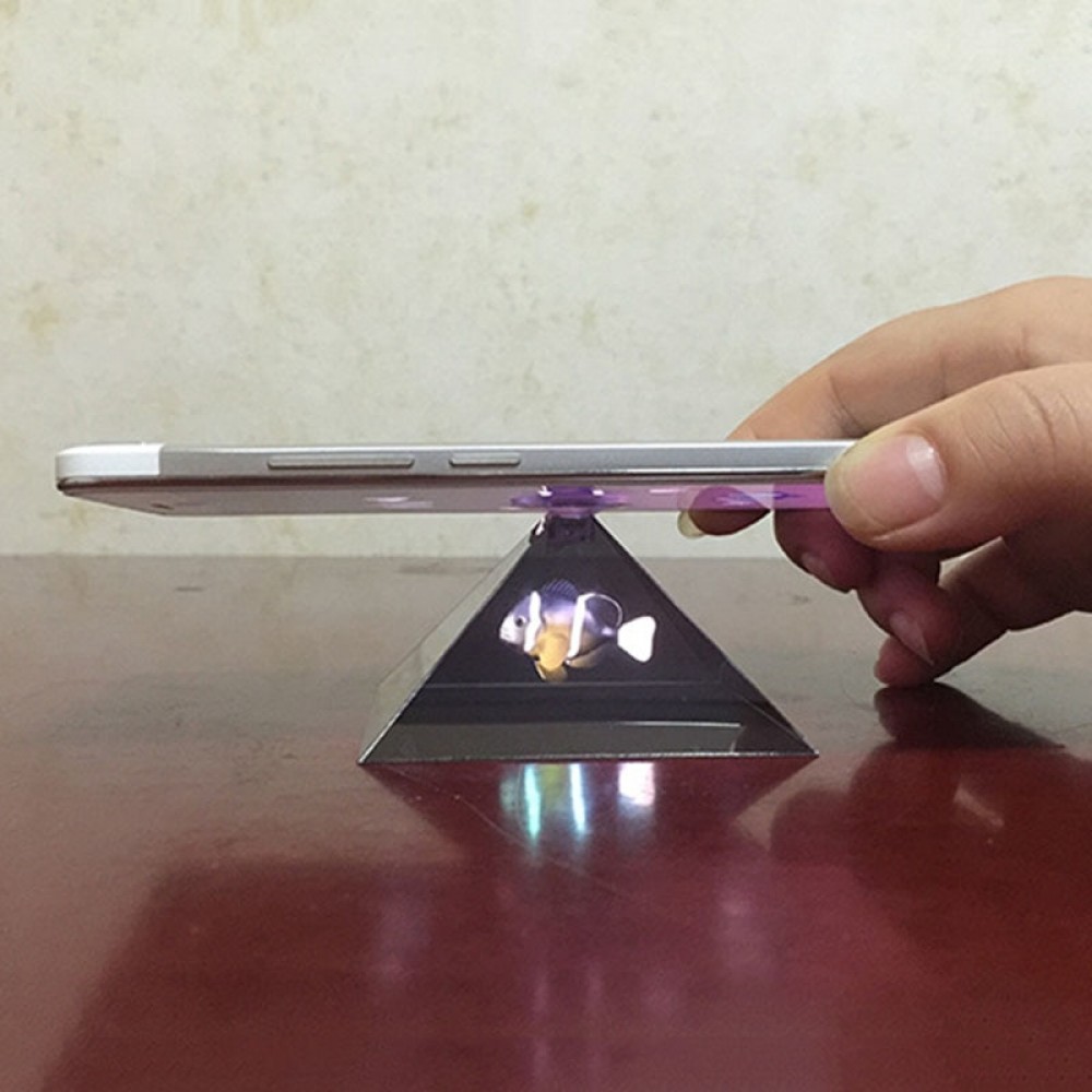 3D Hologram Pyramid Display Projector Video Stand Universal For Smart Mobile Phone New Arrival