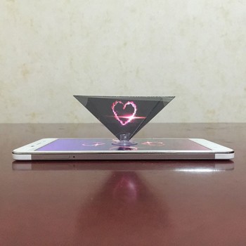 3D Hologram Pyramid Display Projector Video Stand Universal For Smart Mobile Phone New Arrival