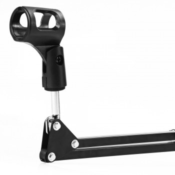 Zeepin NB-35 Extendable Recording Microphone Stand Suspension Boom Scissor Arm Holder with Mic Clip Table Mounting Clamp NO MIC