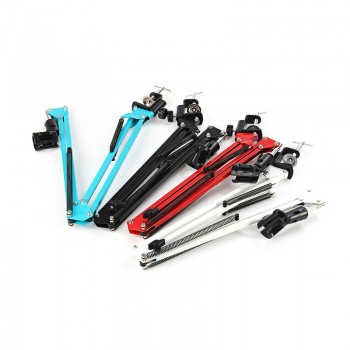 Zeepin NB-35 Extendable Recording Microphone Stand Suspension Boom Scissor Arm Holder with Mic Clip Table Mounting Clamp NO MIC