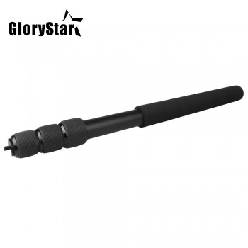 Protable Extendable Mini 2in1 Camera Monopod Zoom Microphone Boom Pole Compact Lightweight Padded Handle Twist Lock 3 Sections