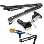 NB35 Microphone Foldable Tripod Table Capacitance Arm Moving Mic Stand Holder