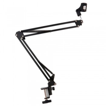 Extendable Recording Microphone Holder Metal Adjustable Broadcast Studio microphone Mic Suspension Boom Scissor Arm Stands Clip
