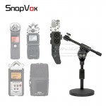Adjustable Height Round Plate Desktop Microphone Stand Holder Mic Bracket For ZOOM H6 H1 H1n H4n H2n H5 H 1 5 6 2 4 N Recorder