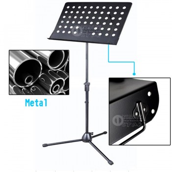 Adjustable Sheet Music Stand Microphone Holder Tripod Folding With Mic Clip Clamp For SHURE BETA58A BETA 58A 57A 87 Stage Singer