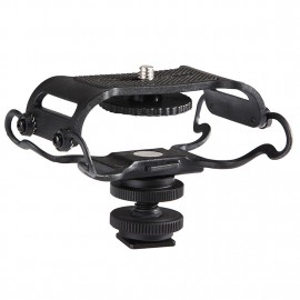 Top Deals Microphone and Portable Recorder Shock Mount - Fits the Zoom H4n, H5, H6, Tascam DR-40, DR-05, DR-07