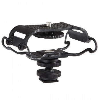 Top Deals Microphone and Portable Recorder Shock Mount - Fits the Zoom H4n, H5, H6, Tascam DR-40, DR-05, DR-07