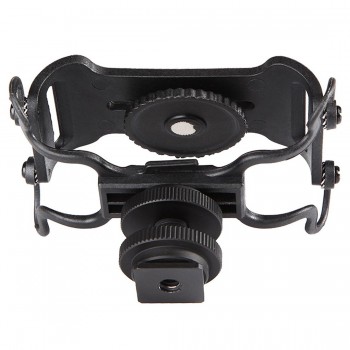 Top Deals Microphone and Portable Recorder Shock Mount - Fits the Zoom H4n, H5, H6, Tascam DR-40, DR-05, DR-07
