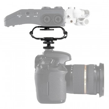 Top Deals Microphone and Portable Recorder Shock Mount - Fits the Zoom H4n, H5, H6, Tascam DR-40, DR-05, DR-07