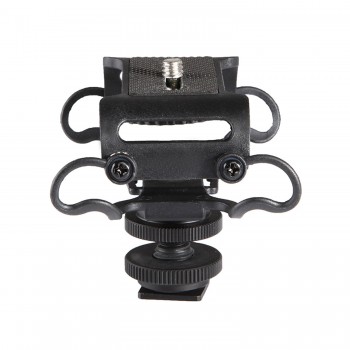 Top Deals Microphone and Portable Recorder Shock Mount - Fits the Zoom H4n, H5, H6, Tascam DR-40, DR-05, DR-07