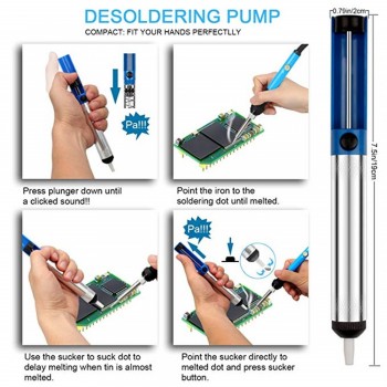 Soldering Irons Kit Electronics Adjustable Temperature Soldering Iron 15pcs Tweezers Portable Welding Repair Tool FOR EU