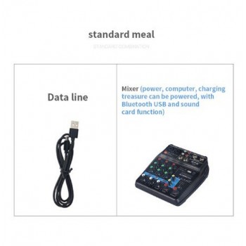Aister TU04 mixer with Bluetooth USB and sound card function mixer for recording voice-activated radio network anchoring