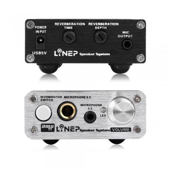 Karaoke Microphone Sound Amplifier 2 Channel for Karaoke Dynamic Microphone Mini Mic Audio Amplifier Mic Reverberation