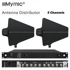 NEW 1:1 UA845 Microphone Amplifier 490-960MHz 400 Meters Antenna Distributor for 5 Sets Wireless Mic System