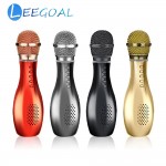 Professional KTV Bluetooth Wireless Microphone Handheld Speaker Singing Recorder Megaphone for Karaoke Nights House Parties