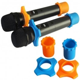 1Set Universal Silicone Microphone Skidproof Case Mic Anti-slip Base Non-skid Ring KTV Replacement Drop Resistance Circle