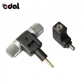 EDAL Stereo Microphone For Gopro Hero 4 3 Accessories Protective Frame Case Mount For Go Pro Action Camera 3.5Mm No Noise Mic