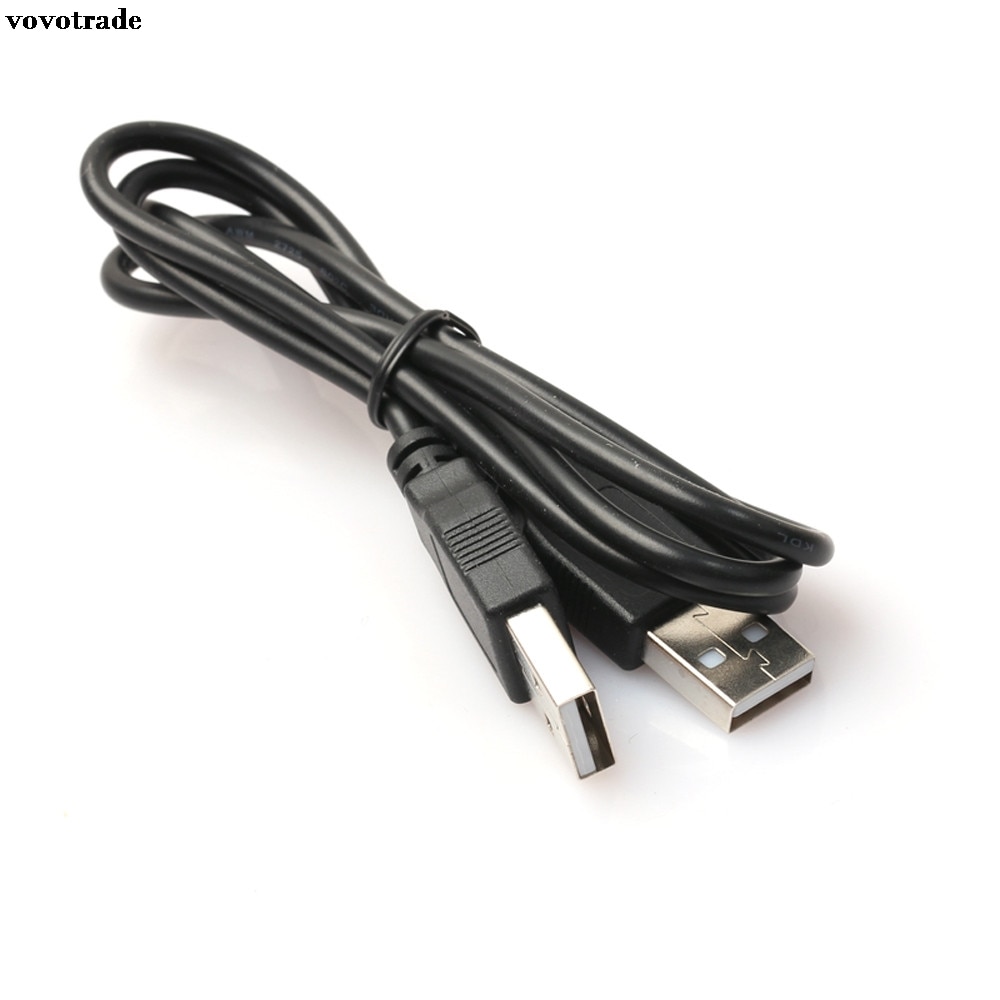 vovotrade 0.8M USB 2.0 Type A Male to A Male Cable  Hi-Speed 480 Mbps Black Factory Price Drop Shipping