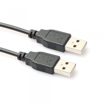 vovotrade 0.8M USB 2.0 Type A Male to A Male Cable  Hi-Speed 480 Mbps Black Factory Price Drop Shipping