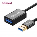 QGeeM USB Extension Cable Cord Super Speed USB 3.0 Cable Male to Female 1m 2m 3m Data Sync USB 2.0 Extender Cord Extension USB